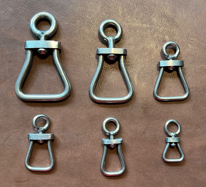 BRITISH BELL SHAPED STAINLESS STEEL SWIVELS IN 6 SIZES - Mike's