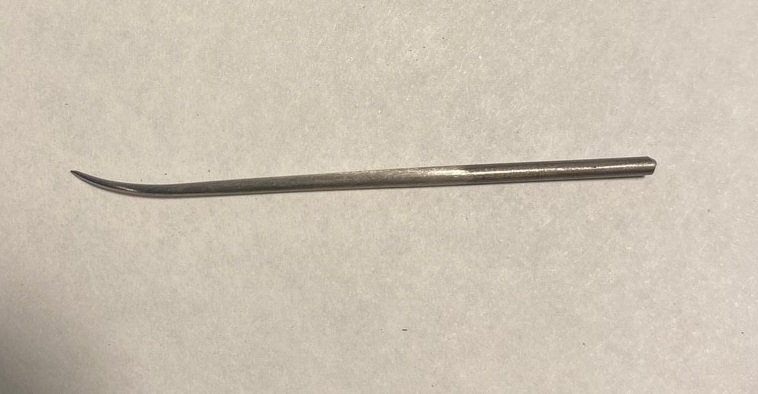 Replacement Curved round point sewing awl needle for us with the Ron  Rollins Hood makers awl - Mike's Falconry Supplies